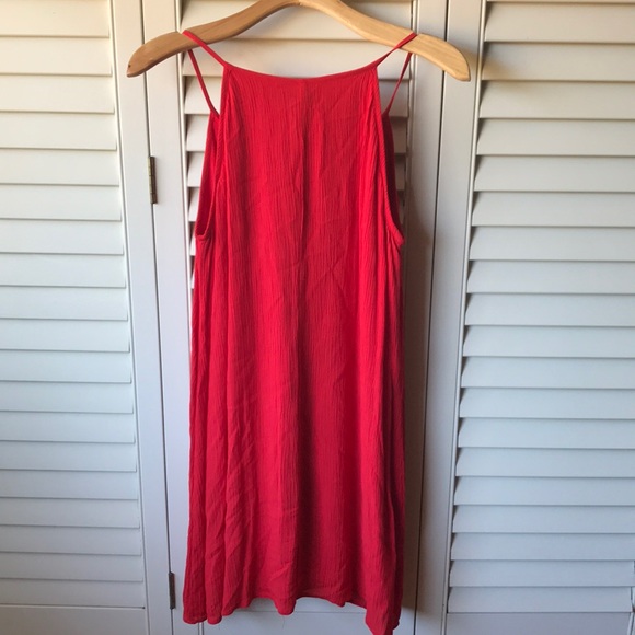 As U Wish Red Dress with Front Detailing 🌞 - Picture 5 of 5